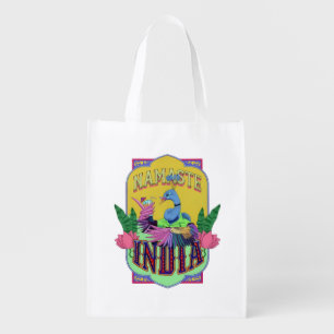 Namaste India Peacock Tote Bag