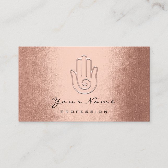 Namaste Joga Reflexology Copper Appointment Card (Front)
