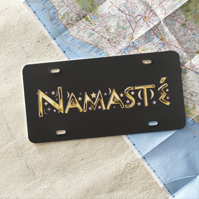 Namasté License Plate (In Situ)