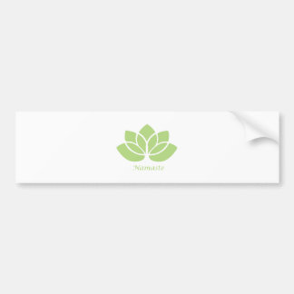Namaste Lotus Bumper Sticker