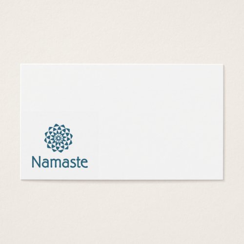 Namaste Lotus Flower Business Cards