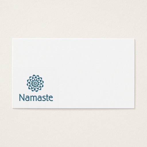 Customizable Namaste Lotus Flower Business Cards
