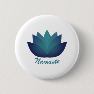 Namaste Lotus Flower Button