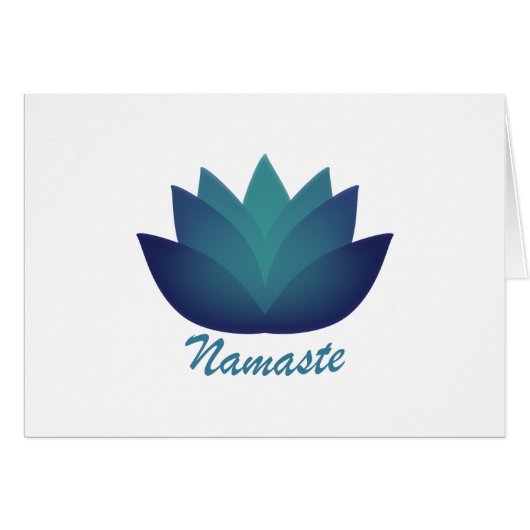 Namaste Lotus Flower Cards (Front Horizontal)
