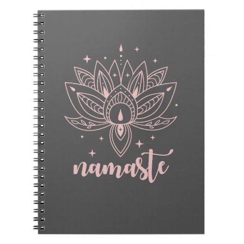 Namaste Lotus Flower Notebook