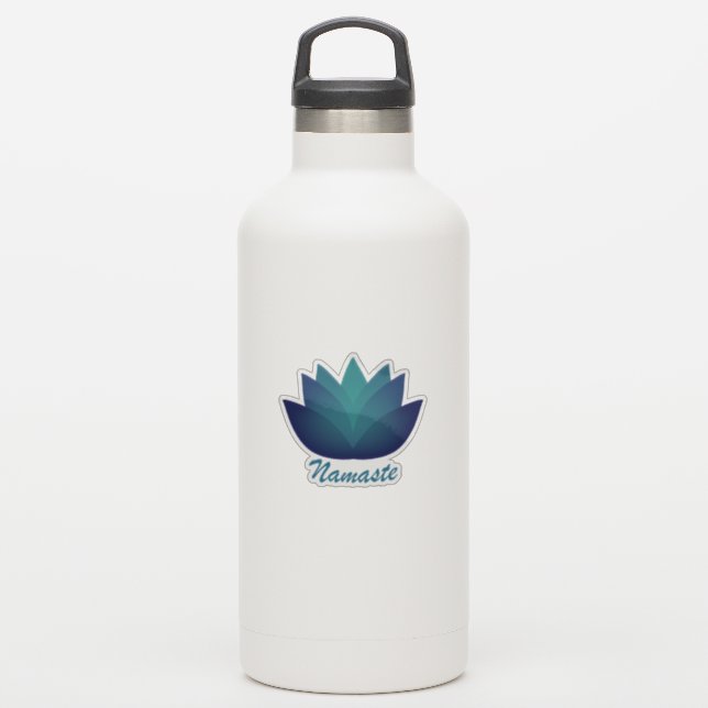 Namaste Lotus Flower Sticker (Waterbottle)
