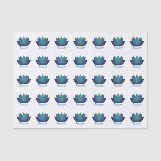 Namaste Lotus Flower Tissue Paper (Front)