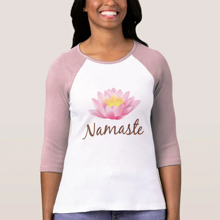 Lotus Flower Spiritual Yoga Om Maglietta Namaste