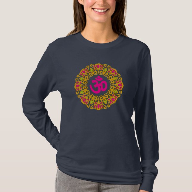 Namaste Lotus Flower Yoga Shirt (Front)