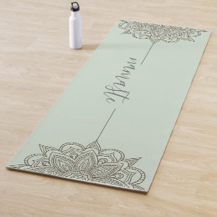 Namaste Mandala Blue Green Yoga Mat