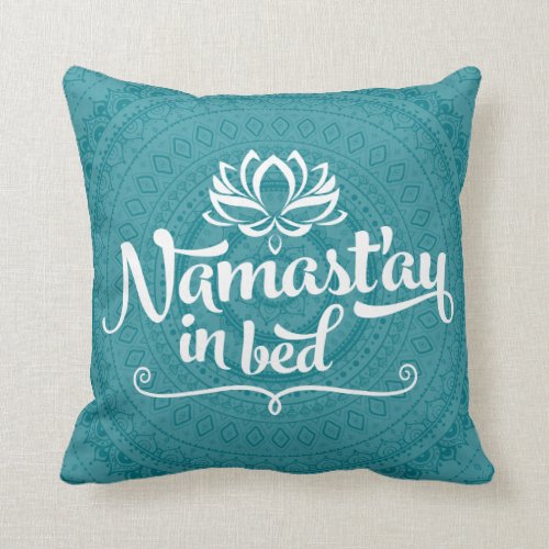 Namaste Mandala Funny Quote CUSTOMIZABLE Pillow