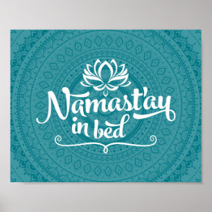 Namaste Mandala Funny Quote CUSTOMIZABLE Poster