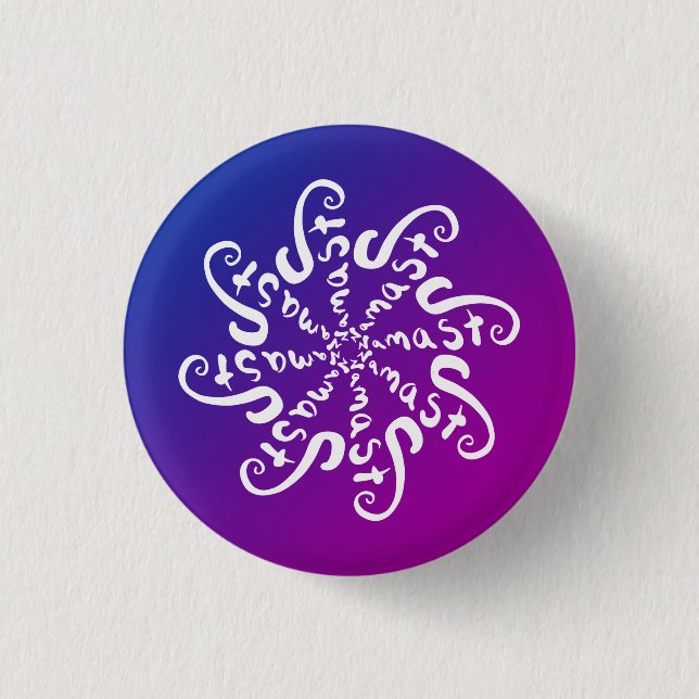 Namaste Mandala Pinback Button (Front)