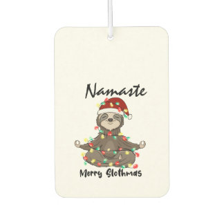 Namaste Merry Slothmas Entangled Air Freshener