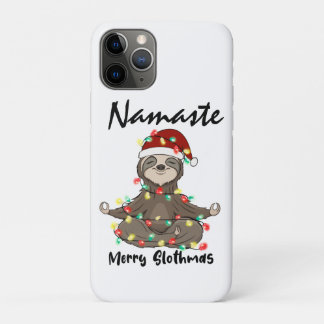 Namaste Merry Slothmas Entangled iPhone 11 Pro Case