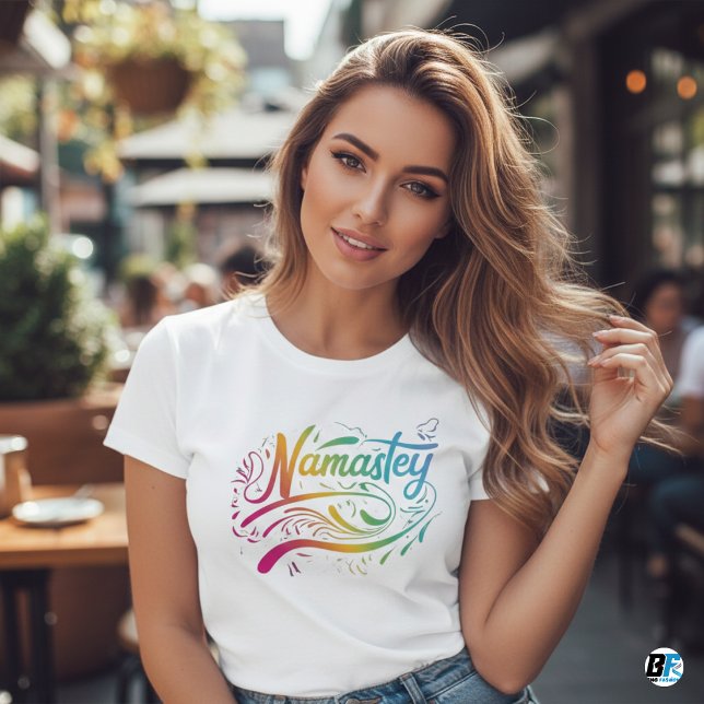 Namaste | Modern Spiritual Meditation Yoga T-Shirt (Creator Uploaded)