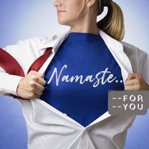 Namaste Modern Spiritual Meditation Yoga T-Shirt