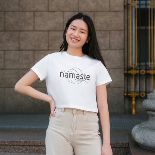 Namaste Modern Spiritual Meditation Yoga T_Shirt
