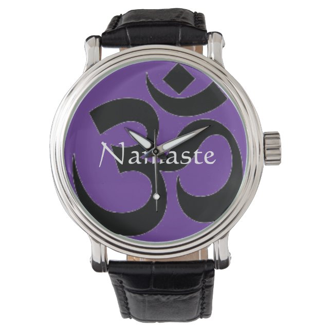 Namaste & Om Symbol Watch (Front)