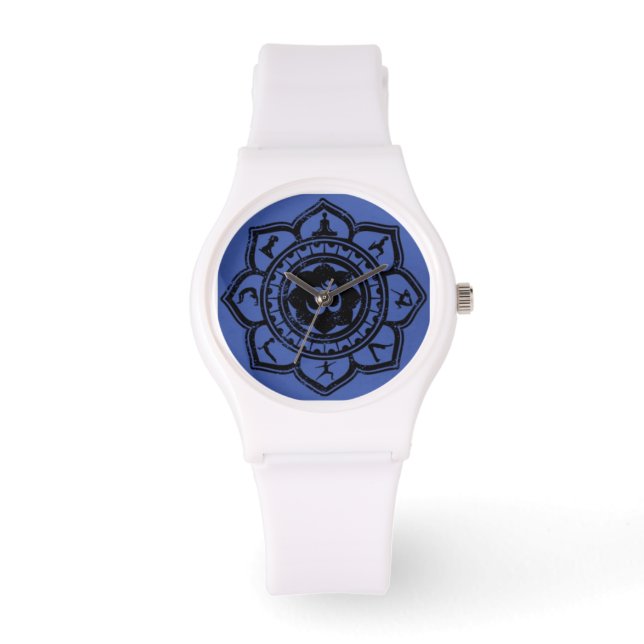 Namaste Om Yoga Pose Watch (Front)