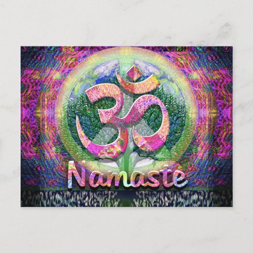Namaste Peace Symbol Postcard