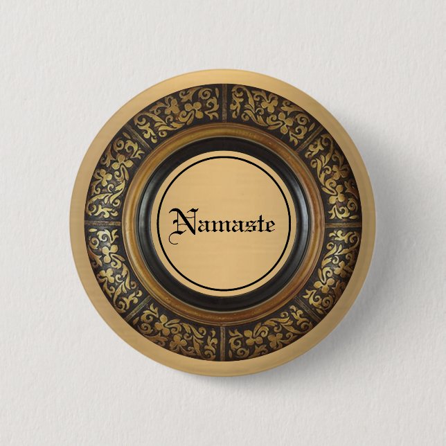 Namaste Pinback Button (Front)