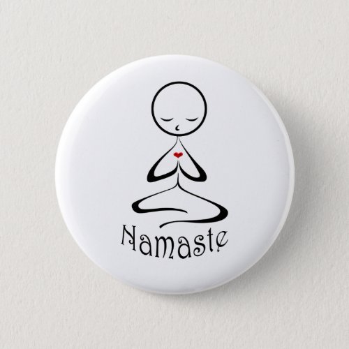 Namaste Pinback Button