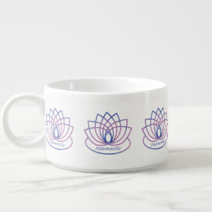 Namaste Purple and Pink Lotus Flower Bowl