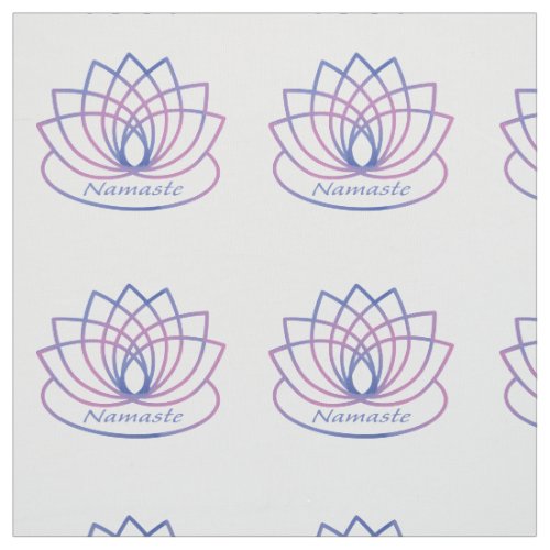Namaste Purple and Pink Lotus Flower Fabric