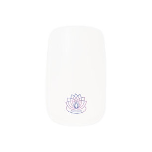 Namaste Purple and Pink Lotus Flower Minx Nail Art