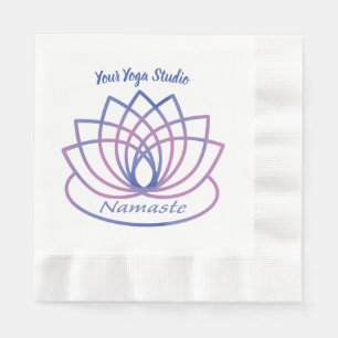 Namaste Purple and Pink Lotus Flower Napkins