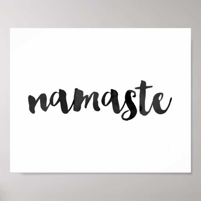 'namaste' Quote Poster (Front)