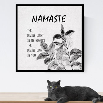 Namaste Quote Poster Nature Art Print by annpowellart at Zazzle