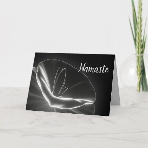 Namaste Quote Thank You Radiating Lotus Flower Card