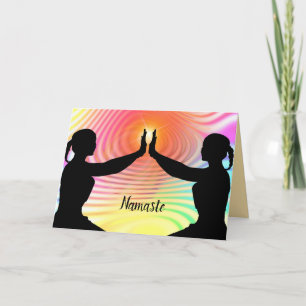 Namaste Quote Thank You Yoga Meditation Friends Card
