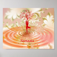 Namaste Quote Tree of Life Zen Yoga