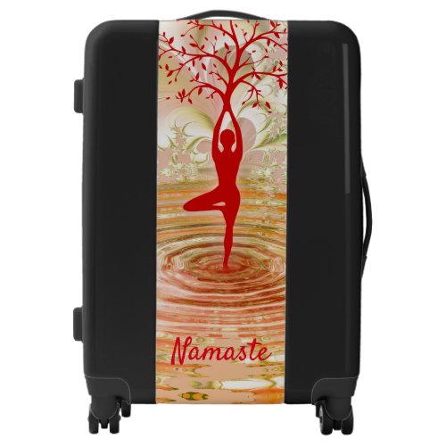 Namaste Quote Tree of Life Zen Yoga Travel Luggage