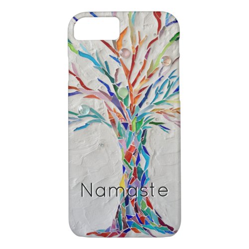 Namaste Rainbow Colored Tree iPhone 87 Case