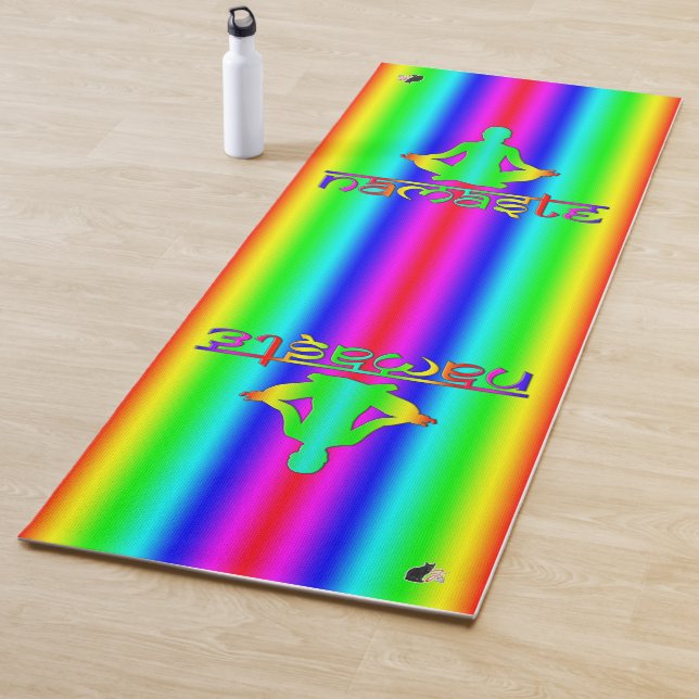 Namaste Rainbow Intentions Yoga Mat (In Situ)