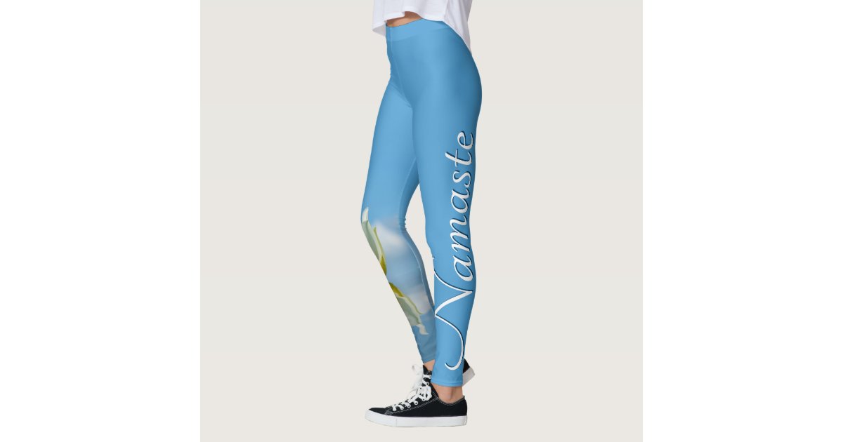 Avia Teal Capri Workout Leggings Gym Fitness Yoga Pockets Style