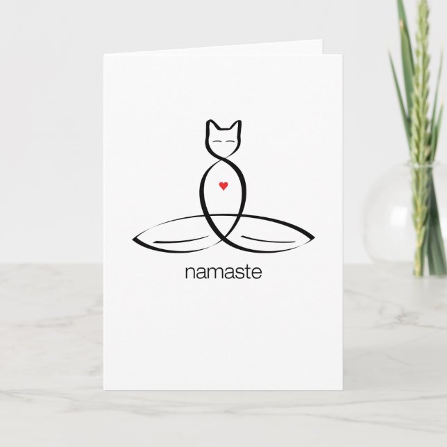 Namaste - Regular style text. Card (Front)