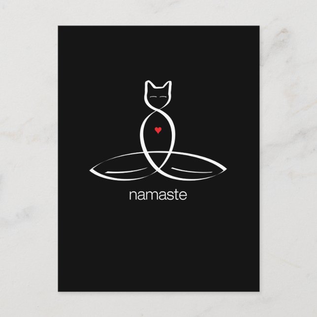 Namaste - Regular style text. Postcard (Front)