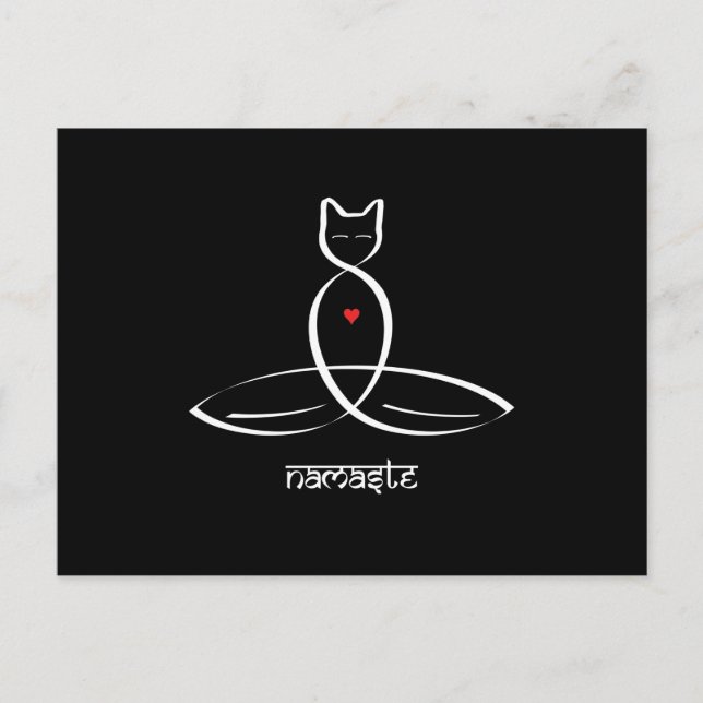 Namaste - Sanskrit style text. Postcard (Front)