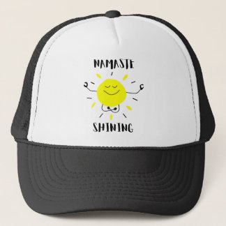 namaste shining trucker hat