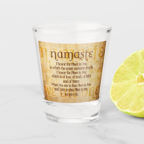 Namaste Shot Glass