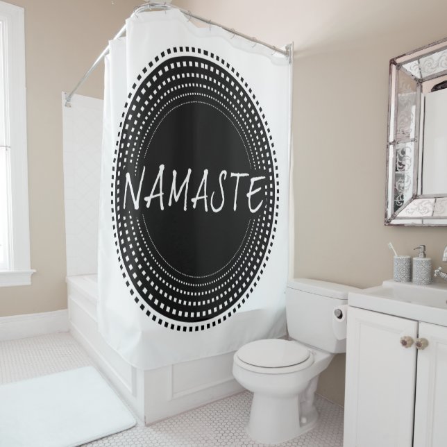 Namaste Shower Curtain (In Situ)