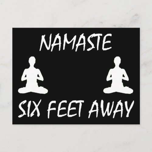 Namaste Six Feet Away Postcard