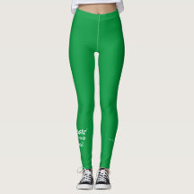 Namaste Sober Driving Green Leggings