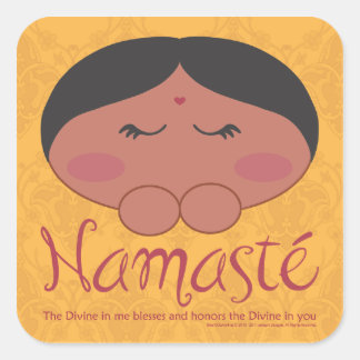 Namasté Square Sticker