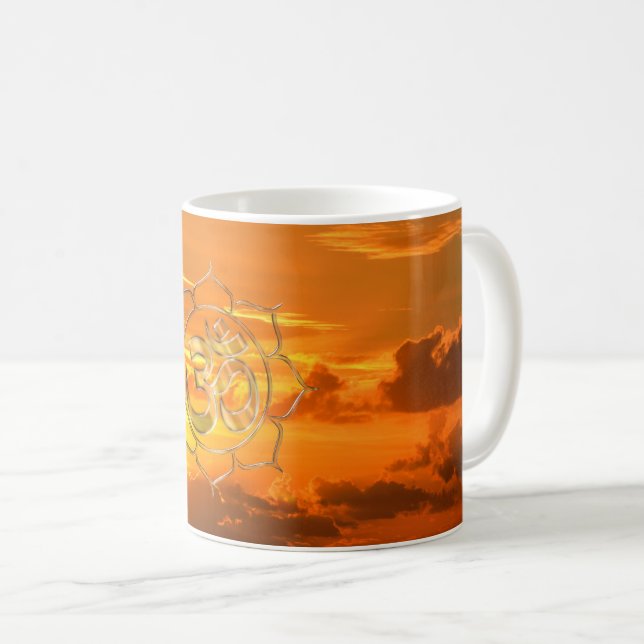 Namasté sunrise coffee mug (Front Right)